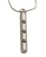 Cylinder Shape with Black Paw Prints