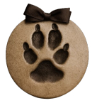 Granite Polymer Paw Print ($75 each)<br><em>(Available colors - Blue, Pink, Black, Purple, Red)</em>